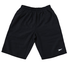 画像をギャラリービューアに読み込む, スクール水着 男の子 サーフパンツ キッズ シンプル Reebok 130cm~170cm ミドル丈 水泳 海 プール 男児 男子 ジュニア 海パン 黒 紺