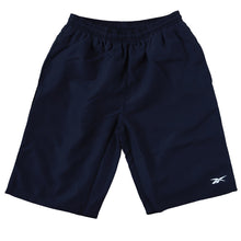 画像をギャラリービューアに読み込む, スクール水着 男の子 サーフパンツ キッズ シンプル Reebok 130cm~170cm ミドル丈 水泳 海 プール 男児 男子 ジュニア 海パン 黒 紺