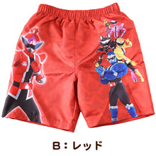 画像をギャラリービューアに読み込む, ドンブラザーズ サーフパンツ 子供 水着 男の子 海水パンツ 海パン 100~120cm 子ども キッズ 100 110 120 戦隊ヒーロー 暴太郎戦隊ドンブラザーズ ドンモモタロウ 水泳 プール