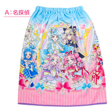 画像をギャラリービューアに読み込む, プリキュア 巻きタオル ラップタオル キッズ 女の子 ガールズ プールタオル お着替えタオル スイムタオル 水泳タオル フロントボタン ネームタグ付き 取っ手付き 海 プール 水遊び 60cm スイミング キャラクター タオル