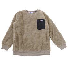 画像をギャラリービューアに読み込む, スウェットトップス レディース FILA モコモコ M/L/LL スウェット トレーナー レディース  シャギー FILA 暖かい トップス 毛 モコモコ 冬 長袖 ポケット ファスナー (在庫限り)