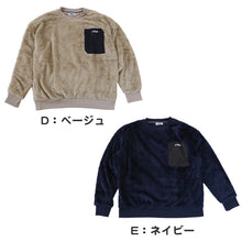 画像をギャラリービューアに読み込む, FILA トレーナー メンズ ボア もこもこ シャギー クルーネック トップス M/L/LL フィラ 暖かい 長袖 冬 冬服 レディース 毛 モコモコ ポケット ファスナー (在庫限り)