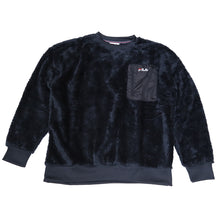 画像をギャラリービューアに読み込む, FILA トレーナー メンズ ボア もこもこ シャギー クルーネック トップス M/L/LL フィラ 暖かい 長袖 冬 冬服 レディース 毛 モコモコ ポケット ファスナー (在庫限り)