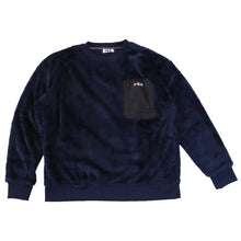 画像をギャラリービューアに読み込む, FILA トレーナー メンズ ボア もこもこ シャギー クルーネック トップス M/L/LL フィラ 暖かい 長袖 冬 冬服 レディース 毛 モコモコ ポケット ファスナー (在庫限り)