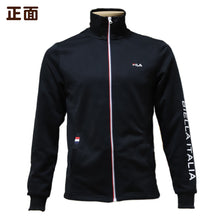 画像をギャラリービューアに読み込む, ジャージ メンズ 裏起毛 上 FILA M L LL ( アウター トップス 上 トラックジャケット ジップアップ フルジップ スポーツ ウエア 男性 FILA フィラ 紫外線 ) (在庫限り)