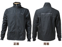 画像をギャラリービューアに読み込む, ウインドブレーカー メンズ フリース FILA M L LL ジャケット スポーツ 上着 裏起毛 暖かい トップス ファスナー フルジップ フィラ 紺 黒 灰 長袖 紫外線 反射材 夜 (送料無料) (在庫限り)