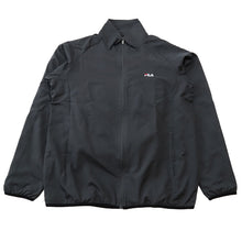 画像をギャラリービューアに読み込む, ウインドブレーカー トップス メンズ FILA 裏起毛 M L LL ( ジャケット スタンド スポーツ ハイネック 上着 暖かい ファスナー フルジップ FILA 紺 黒 長袖 紫外線 シャカシャカ ) (在庫限り)