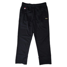 画像をギャラリービューアに読み込む, ロングパンツ FILA 裏起毛ジャージ M L LL ( ジャージロングパンツ 裏起毛 スポーツウェア ズボン パンツ FILA 運動 暖かい 冬 裏地 伸縮性 紫外線 ブラック チャコール ネイビー ) (在庫限り)