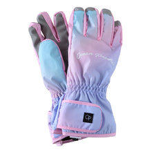 画像をギャラリービューアに読み込む, 手袋 キッズ 子供 雪遊び 女の子 KM~JL  子ども ジュニア てぶくろ 防水 雪遊び かわいい 滑り止め スキー 暖かい グラデーション 五本指 マジックテープ バックル ミトン (在庫限り)