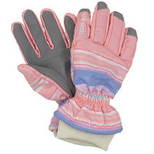 画像をギャラリービューアに読み込む, 手袋 キッズ 子供 雪遊び 女の子 KM~JL  子ども ジュニア てぶくろ 防水 雪遊び かわいい 滑り止め スキー 暖かい グラデーション 五本指 マジックテープ バックル ミトン (在庫限り)