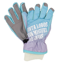 画像をギャラリービューアに読み込む, 手袋 キッズ 子供 雪遊び 女の子 KM~JL  子ども ジュニア てぶくろ 防水 雪遊び かわいい 滑り止め スキー 暖かい グラデーション 五本指 マジックテープ バックル ミトン (在庫限り)