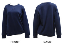 画像をギャラリービューアに読み込む, FILA スウェット トレーナー レディース 裏毛 長袖 トップス M L LL スエット 秋 春 ワンポイント プルオーバー (在庫限り)