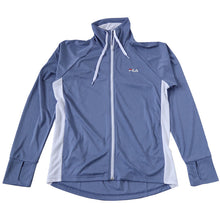 画像をギャラリービューアに読み込む, 水着 ラッシュガード レディース フィラ おしゃれ 体型カバー 水陸両用 スポーツ S M L LL フードなし 長袖 パーカー uvカット 紫外線対策 メッシュ FILA (在庫限り)