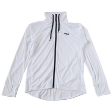 画像をギャラリービューアに読み込む, ラッシュガード レディース 水着 体型カバー 大きいサイズ フードなし 長袖 フィラ おしゃれ 3L 4L 5L 水陸両用 スポーツ パーカー uvカット 紫外線対策 メッシュ FILA (在庫限り)