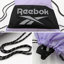 画像をギャラリービューアに読み込む, ナップサック 持ち手付き 大きめ スポーツ Reebok フリーサイズ (男の子 女の子 体操着入れ 体操服袋 小学校 シューズ入れ シンプル 無地 リーボック スクール ナイロン)