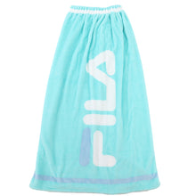 画像をギャラリービューアに読み込む, ラップタオル 巻きタオル 100cm キッズ FILA ボーダー カラフル 100cm丈 プール タオル 子供 女の子 ビーチタオル バスタオル 小学生 水泳 女子 男の子 男子 ジュニア 吸水 (在庫限り)