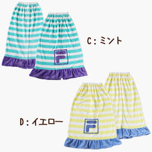 画像をギャラリービューアに読み込む, ラップタオル 巻きタオル FILA ボーダー フリル 92cm丈 ビーチタオル バスタオル 小学生 プール 水泳 女の子 女子 男の子 男子 キッズ 子供 ジュニア 吸水