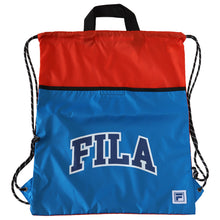 画像をギャラリービューアに読み込む, ナップサック 持ち手付き 大きめ スポーツ FILA フリーサイズ (男の子 女の子 体操着 小学校 シューズ入れ シンプル 無地 リーボック スクール ナイロン) (在庫限り)