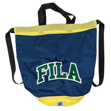 画像をギャラリービューアに読み込む, プールバッグ プールバック 男の子 女の子 キッズ スポーツ 大きめ 持ち手付き FILA フリーサイズ (二重底 ボンサック 小学校 小学生 中学生 大容量 ファスナー 下ポケット) (在庫限り)