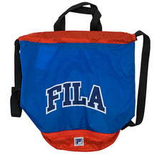 画像をギャラリービューアに読み込む, プールバッグ プールバック 男の子 女の子 キッズ スポーツ 大きめ 持ち手付き FILA フリーサイズ (二重底 ボンサック 小学校 小学生 中学生 大容量 ファスナー 下ポケット) (在庫限り)