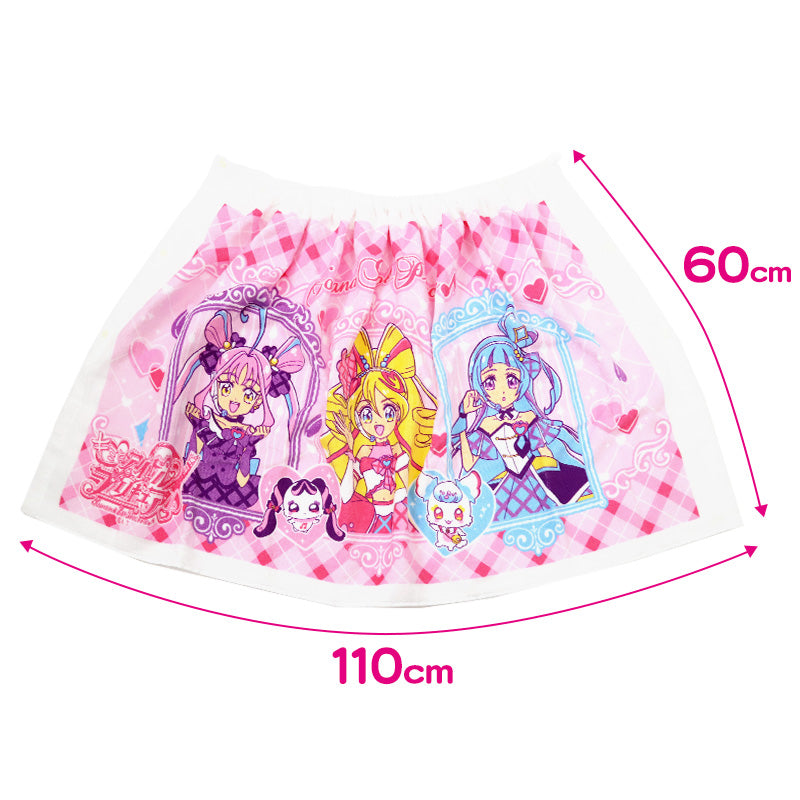 ラップタオル 巻きタオル プリキュア 綿100 60cm (ビーチタオル バス