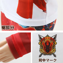 画像をギャラリービューアに読み込む, キングオージャー ラッシュガード 水着 キッズ 男子 男の子 uv 100 110 120 (水着 プール 男児 紫外線対策 水泳学習 アウトドア 長袖  子供 青 赤) (在庫限り)