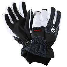 画像をギャラリービューアに読み込む, 手袋 キッズ スキー 雪遊び 防水 男の子 冬 KS KM KL JSS JS JM JL 子供用 子ども ジュニア てぶくろ かっこいい 滑り止め あたたかい 5本指 黒 白 ベージュ
