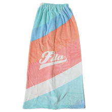 画像をギャラリービューアに読み込む, ラップタオル 巻きタオル FILA グラデーション 柄 96cm丈 ビーチタオル バスタオル 小学生 プール 水泳 女の子 女子 キッズ 子供 ジュニア 吸水