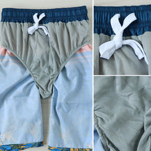 画像をギャラリービューアに読み込む, スクール水着 男の子 サーフパンツ キッズ 派手 かっこいい 130 140 150 160 170 ミドル丈 水泳 海 プール 男児 男子 ジュニア 海パン (在庫限り)