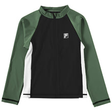 画像をギャラリービューアに読み込む, ラッシュガード 子供 男子 男の子 ジュニア キッズ FILA 長袖 130 140 150 160 170 フィラ スクール 水着 プール 紫外線対策 uvカット 水泳 学校