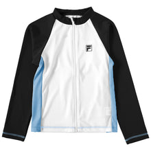 画像をギャラリービューアに読み込む, ラッシュガード 子供 男子 男の子 ジュニア キッズ FILA 長袖 130 140 150 160 170 フィラ スクール 水着 プール 紫外線対策 uvカット 水泳 学校 (在庫限り)