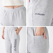 画像をギャラリービューアに読み込む, レディース スウェット パンツ ズボン 裏毛 Kappa カッパ ボトムス M L LL ロングパンツ 秋冬 春 スエット スポーツウェア 長ズボン 運動 暖かい 伸縮性 紫外線