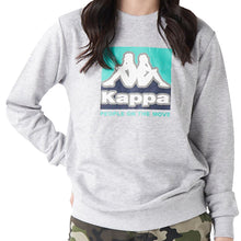 画像をギャラリービューアに読み込む, レディース スウェット トレーナー 裏毛 Kappa カッパ トップス M L LL 秋冬 春 スエット スポーツウェア 長袖 運動 暖かい 伸縮性 紫外線