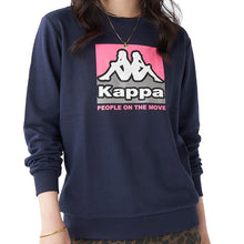 画像をギャラリービューアに読み込む, レディース スウェット トレーナー 裏毛 Kappa カッパ トップス M L LL 秋冬 春 スエット スポーツウェア 長袖 運動 暖かい 伸縮性 紫外線