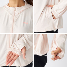 画像をギャラリービューアに読み込む, FILA UVパーカー レディース 接触冷感 ラッシュパーカー UVカット パーカー 吸汗速乾 紫外線対策 日焼け対策 冷感パーカー ラッシュガード フード付き M L LL 軽量 羽織り 夏パーカー スポーツウェア 水着の上から 着るUV対策 海 プール ママコーデ 夏 アウトドア