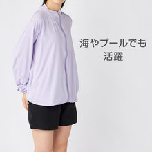 画像をギャラリービューアに読み込む, FILA UVパーカー レディース 接触冷感 ラッシュパーカー UVカット パーカー 吸汗速乾 紫外線対策 日焼け対策 冷感パーカー ラッシュガード フード付き M L LL 軽量 羽織り 夏パーカー スポーツウェア 水着の上から 着るUV対策 海 プール ママコーデ 夏 アウトドア