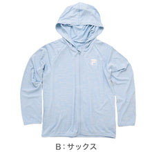 画像をギャラリービューアに読み込む, FILA フィラ UVカット パーカー ラッシュガード UVウェア キッズ 女の子 男の子 子供 ジュニア 軽量 長袖 フード付き 羽織り 薄手 紫外線対策 日焼け対策 冷感 吸汗速乾 さらっと シワになりにくい ポリエステル 通学 130cm~170cm