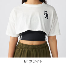 画像をギャラリービューアに読み込む, クロップド ブラキャミソール ショート丈Tシャツ セット キッズ 女の子 ダンス レピピアルマリオ 140~170cm かわいい シンプル 子供服 トップス ブラトップ キャミ スポーティー