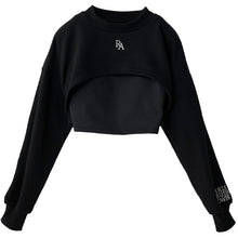 画像をギャラリービューアに読み込む, キャミブラ 短丈スウェット ダンス トレーニング 女の子 女子 かわいい シンプル repipi armario レピピアルマリオ 140~170cm トップス スウェット トレーナー キャミ スポーティー