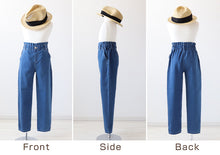 画像をギャラリービューアに読み込む, 女の子 デニム パンツ ハイウエスト 長ズボン 子供服 140~160cm ズボン ロングパンツ パンツ ジーンズ ジーパン ボトム ボトムス ガールズ ガール 女子 キッズ ジュニア 女児 子供 通学 デイリー