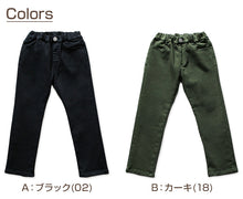 画像をギャラリービューアに読み込む, 男の子 ロングパンツ 長ズボン ストレッチパンツ 裏起毛 90~160cm (ズボン キッズ ジュニア こども 子ども 子供服 通園 通学 デイリー) (在庫限り)