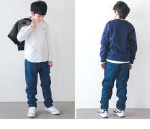 画像をギャラリービューアに読み込む, 男の子 シャギーパンツ 長ズボン ロングパンツ ボトムス 140~170cm (裏起毛 ストレッチ ジーンズ ジーパン ズボン キッズ ジュニア こども 子ども 子供服 通学 デイリー) (在庫限り)