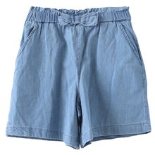 画像をギャラリービューアに読み込む, 女の子 キュロット キッズ スカーチョ ショートパンツ ガウチョ 子供服 夏 ボトムス 110~160cm 薄手 涼しい デニム 子供 綿100% コットン ガールズ ガール 女子 ジュニア 女児 ボトム 通園 通学 デイリー (在庫限り)