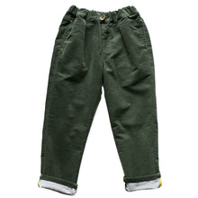 画像をギャラリービューアに読み込む, 子供 長ズボン ロングパンツ ボトムス 130~160cm 冬 秋冬 あたたかい 暖かい コーデュロイ ズボン キッズ ジュニア こども 子ども 子供服 通学 デイリー ユニセックス 男女兼用 (在庫限り)