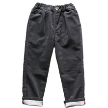 画像をギャラリービューアに読み込む, 子供 長ズボン ロングパンツ ボトムス 130~160cm 冬 秋冬 あたたかい 暖かい コーデュロイ ズボン キッズ ジュニア こども 子ども 子供服 通学 デイリー ユニセックス 男女兼用 (在庫限り)