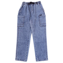 画像をギャラリービューアに読み込む, 子供 カーゴパンツ デニム ズボン 長ズボン ロングパンツ ボトムス 140~160cm 薄手 デニム ジーパン チノパン 男の子 キッズ ジュニア こども 子ども 子供服 通学 デイリー 男児 ボーイ (在庫限り)
