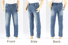 画像をギャラリービューアに読み込む, 女の子 裏起毛 ストレッチ デニム 長ズボン ロングパンツ ボトムス 110 120 130 140 150 160cm 秋 冬 あたたかシャギーパンツ ジーパン ジーンズ ストレッチ キッズ ジュニア こども 子供 子供服 ボトムス 通園 通学 デイリー (在庫限り)