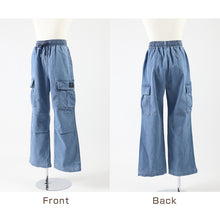 画像をギャラリービューアに読み込む, 子供 女の子 ズボン カーゴパンツ デニム 長ズボン ロングパンツ ボトムス 120 130 140 150 160cm ジーパン ジーンズ キッズ ジュニア こども 子供服 ボトムス 通園 通学 デイリー 薄手