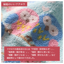 画像をギャラリービューアに読み込む, ご挨拶 タオル 手土産 粗品 泉州タオル 綿100 日本製 ふくろう 約34×87cm 縁起物 ギフト 開運 幸福 ふくろうグッズ ハンドタオル フェイスタオル プレゼント プチギフト 贈り物 お礼 お返し 贈答 記念品 かわいい 縁起柄 お祝い 誕生日 記念日 長寿 敬老の日 内祝い
