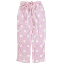 画像をギャラリービューアに読み込む, ルームパンツ レディース 冬 起毛 パジャマ ズボン かわいい あったかい ルームウェア 部屋着 M-L ルームウエア ボトム パンツ やわらかい もこもこ 柄 防寒対策 ボーダー チェック ドット 婦人 女性 女子 (在庫限り)
